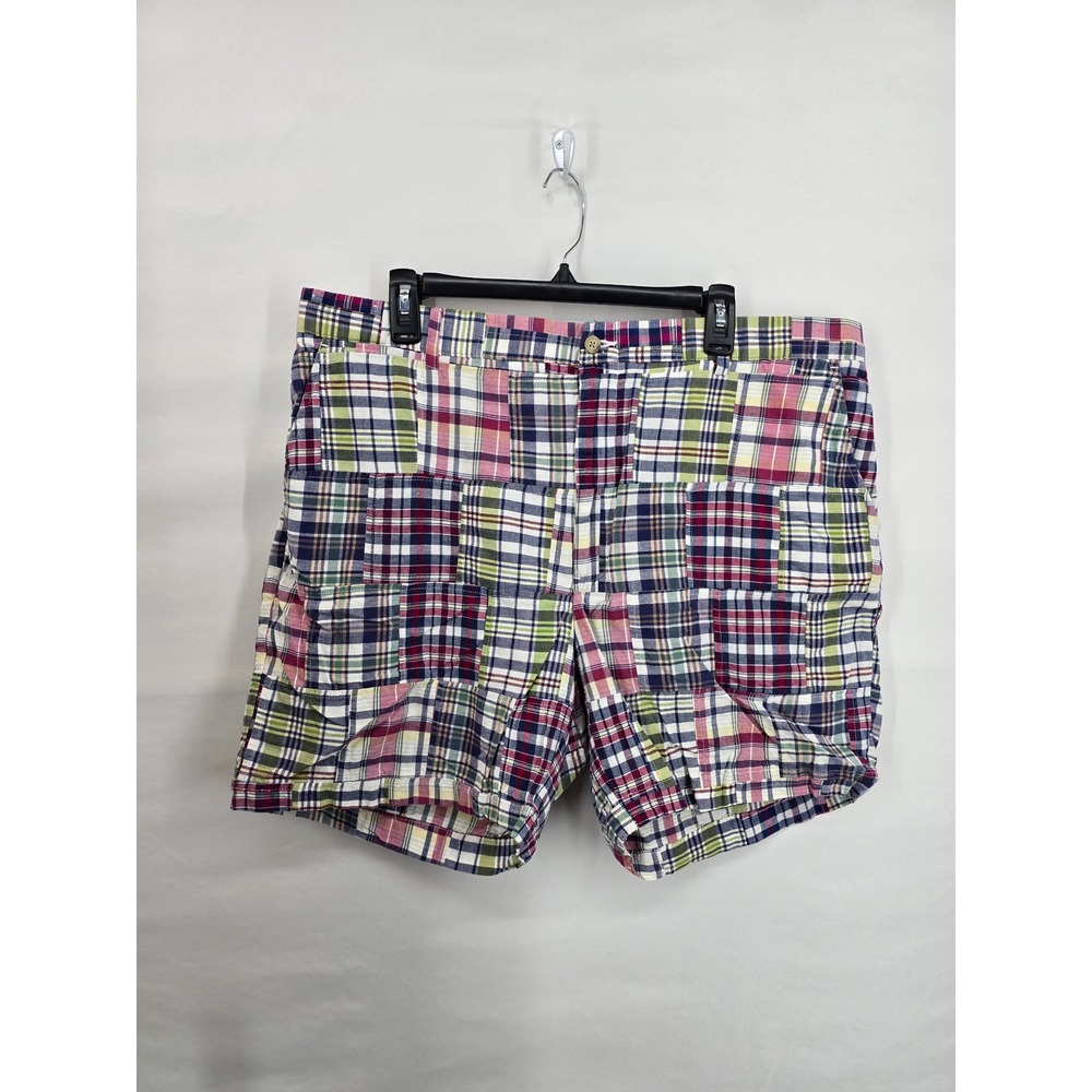 Polo Ralph Lauren Men 40 Patchwork Madras Shorts MultiColor PlaidCotton 6 Inseam